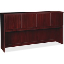 Lorell Prominence 2.0 Hutch - 72" x 16"39" - 4 Door(s) - Material: Particleboard - Finish: Laminate