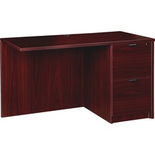 Lorell Prominence 2.0 Right Return - 42" x 24"29" , 1" Top - 2 x File Drawer(s) - Band Edge - Material: Particleboard - Finish: Laminate