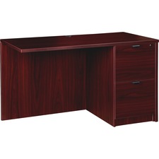 Lorell Prominence 2.0 Right Return - 48" x 24"29" , 1" Top - 2 x File Drawer(s) - Band Edge - Material: Particleboard - Finish: Laminate