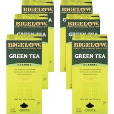 Bigelow Classic Green Tea Bag - 8 oz Per Bag - 168 / Carton