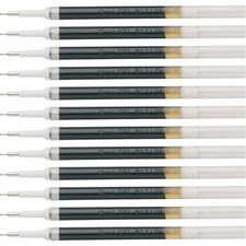 EnerGel Retractable Liquid Pen Refills - 0.70 mm, Medium Point - Black Ink - Smudge Proof, Smear Proof, Quick-drying Ink, Glob-free, Smooth Writing - 12 / Box