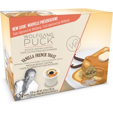 Wolfgang Puck OneCup Vanilla French Toast Coffee - Medium - 24 / Box