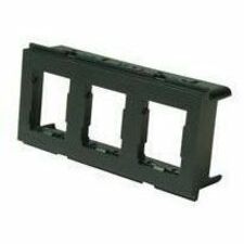 Ortronics HDJ Furniture Adapter Plate, Holds 3 HDJ Modules, Black