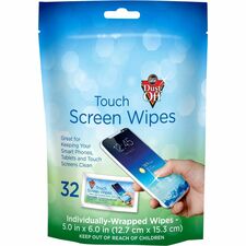 Dust-Off Electronics Screen Wipes - DTSW32 - For Multipurpose - Blue - Pouch - 32 / Pack