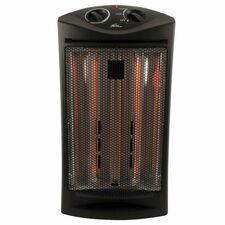 Royal Sovereign HIR-22T Infrared Tower Heater - Infrared - Electric - Electric - 750 W to 1.50 kW - 2 x Heat Settings - Tower - Black