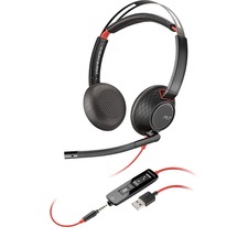Plantronics Blackwire 5200 Series USB Headset - Stereo - USB Type A, Mini-phone (3.5mm) - Wired - Over-the-ear - Binaural - Supra-aural