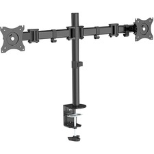 Horizon ActivErgo AEB20 Mounting Arm for Monitor - Black Powder Coat - 2 Display(s) Supported - 27" Screen Support - 17.60 lb (7983.23 g) Load Capacity - 75 x 75, 100 x 100 - 1 Each