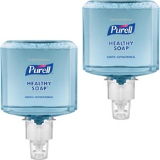 PURELL® ES6 0.5% BAK HEALTHY SOAP Foam - 40.6 fl oz (1200 mL) - Hand - Moisturizing - Blue - Dye-free, Bio-based - 2 / Carton