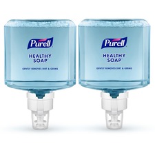PURELL® ES8 HEALTHY SOAP™ Fresh Scent Foam - Fresh ScentFor - 40.6 fl oz (1200 mL) - Dirt Remover, Kill Germs - Hand, Skin - Moisturizing - Blue - Dye-free, Pleasant Scent, Bio-based, Phthalate-free, Paraben-free, Triclosan-free - 2 / Carton