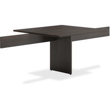HON Conference Table Adder - 29.5" (749.30 mm) Height x 48" (1219.20 mm) Width x 44" (1117.60 mm) Depth, x 1" (25.40 mm) Thickness Table Top - Finish: Espresso - Laminate Table Top - Scratch Resistant