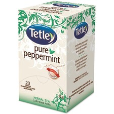 Tetley Pure Peppermint Herbal Tea Herbal Tea - 1.3 oz - 20 / Box