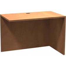 Heartwood Innovations Sugar Maple Laminated Desk Suites - 1" Top, 41.5" x 23.8" x 29" - Material: Wood Grain Top, Particleboard Top, Polyvinyl Chloride (PVC) Edge - Finish: Sugar Maple, Thermofused Laminate (TFL) TopSugar Maple