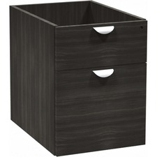 Heartwood Innovations Grey Dusk Laminate Desking Pedestal - 2-Drawer - 15.8" x 21.8" x 20.5" - 2 x Box, File Drawer(s) - Finish: Gray Dusk