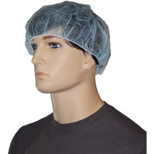 Impact Products Bouffant Cap - Recommended for: Laboratory, Hospital - Blue - Lightweight, Elastic Band - 1000 / Carton