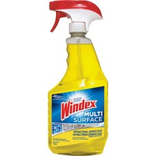 Windex® Multisurface Cleaner - 25.9 fl oz (0.8 quart) - 1 Each - Disinfectant, Anti-bacterial, Streak-free, Residue-free - Yellow