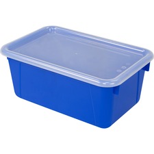Storex Clear Lid Small Cubby Bin