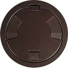 Wiremold 8AT Evolution Recessed Poke-thru Flush Cover, Bronze