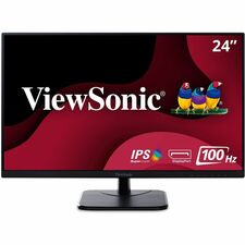 ViewSonic Value VA2456-mhd 24" Class Full HD LED Monitor - 16:9 - Black - 23.8" Viewable - In-plane Switching (IPS) Technology - LED Backlight - 1920 x 1080 - 16.7 Million Colors - Adaptive Sync - 250 cd/m - 14 msGTG (OD) - 100 Hz Refresh Rate - HDMI - VGA - DisplayPort