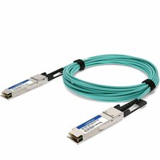 Brocade (Formerly) 40G-QSFP-QSFP-AOC-0101 Compatible TAA Compliant 40GBase-AOC QSFP+ to QSFP+ Active Optical Cable (850nm, MMF, 1m)