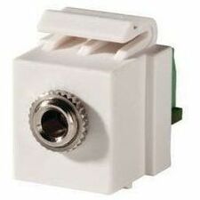 Ortronics Keystone, 3.5mm Stereo Jack, Screw Terminal, Fog White