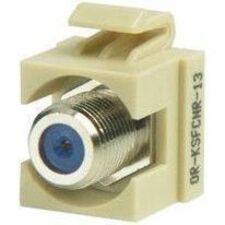 Ortronics Keystone Recessed F-conn 75 Ohm Electrical Ivory