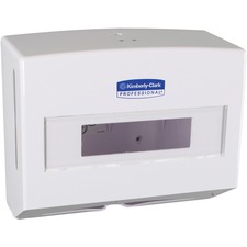 Kimberly-Clark Professional Compact Towel Dispenser - 9" Height x 10.8" Width x 4.8" Depth - White - Compact, Lockable - 1 / Carton