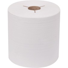 TORK Premium Hand Towel Roll - 1 Ply - 8" x 600 ft - 7.80" Roll Diameter - 1.90" Core - White - Paper, Fiber - 6