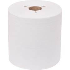 TORK Advanced Hand Towel Roll - 1 Ply - 8" x 800 ft - 7.80" Roll Diameter - 1.90" Core - White - Paper - 6