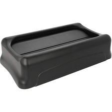 Rubbermaid Commercial 2673-60 Slim Jim Swing Lid for Slim Jim Containers - Rectangular - 1 Each - Black