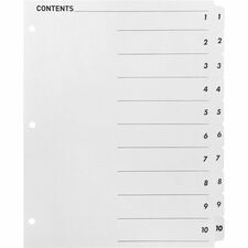 Business Source BSN05854 Index Divider