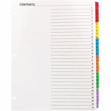 Business Source BSN21907 Index Divider