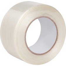Business Source Filament Tape - 60 yd (54.9 m) Length x 2" (50.8 mm) Width - 3" Core - Fiberglass Filament - 1 / Roll - White