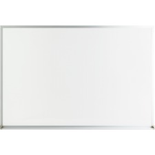 Lorell Aluminum Frame Dry-erase Board - 36" (3 ft) Width x 24" (2 ft) Height - White Melamine Surface - White Aluminum Frame - Rectangle - 1 Each