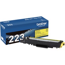 Brother Genuine TN-223Y Standard Yield Yellow Toner Cartridge - 1300 Pages