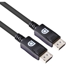 Club 3D DisplayPort 1.4 HBR3 8K 28AWG Cable M/M 3m /9.84ft - 9.8 ft DisplayPort A/V Cable for Audio/Video Device, PC, Notebook - First End: 1 x DisplayPort 1.4 Digital Audio/Video - Male - Second End: 1 x DisplayPort 1.4 Digital Audio/Video - Male - 32.4 Gbit/s - Supports up to 7680 x 4320 - 28 AWG - Black