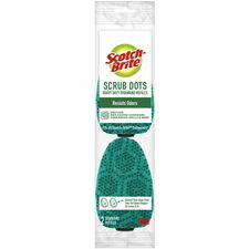 Scotch-Brite Scrub Dots Dishwand Refill - 3.5" Width x 4.4" Length - 2/Pack - Green