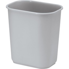 Rubbermaid Commercial Wastebasket Small 13 QT Gray - Swing Lid - 12.30 L Capacity - Chip Resistant, Dent Resistant, Rust Resistant, Easy to Clean - 12.1" Height x 8.3" Width x 11.4" Depth - Resin, Plastic - Gray - 1 Each