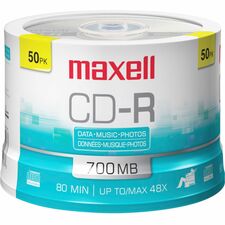 Maxell MAX648250 CD Recordable Media