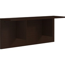 Lorell Prominence 2.0 Espresso Laminate Reception Countertop - 12" Height x 47.3" Width x 11.9" Depth, x 1" Thickness Table Top - Band Edge - Material: Particleboard, Thermofused Laminate (TFL) - Finish: Espresso, Thermofused Laminate (TFL) - 1 Each