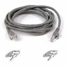 Belkin CAT5e Molded Patch Cable, 25 ft, Gray