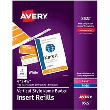 Avery AVE8522 Name Badge