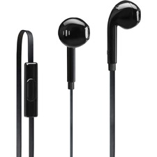 iStore Classic Fit Earbuds (Glossy Black) - Mini-phone (3.5mm) - Wired - Earbud - 4.3 ft (1.32 m) Cable - Glossy Black
