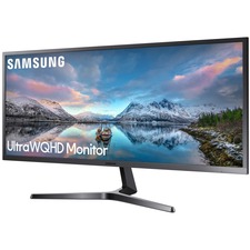 Samsung S34J550WQN 34.1" UW-QHD LCD Monitor - 21:9 - Dark Blue Gray, Black - 3440 x 1440 - 16.7 Million Colors - FreeSync - 300 cd/m², Minimum - 4 ms - HDMI - DisplayPort