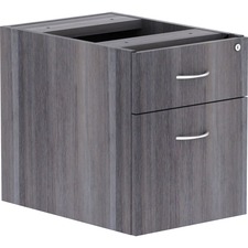 Lorell Essentials Series Box/File Hanging File Cabinet - 16" x 12"28.3" - Box, File Drawer(s) - Finish: Weathered Charcoal, Laminate