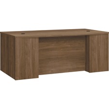 HON Foundation Pinnacle Laminate Desk Shell - 72" x 42" x 29"Desk Shell, 1" Top Panel, 1" End Panel, 72" x 42"Work Surface - Square Edge - Material: Particleboard Modesty Panel - Finish: Pinnacle, Thermofused Laminate (TFL)Pinnacle, Thermofused Laminate (TFL)