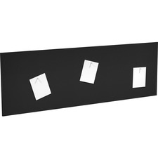 Heartwood Innovations Series Tackboard - 68" x 0.5" x 22.8" - Finish: Black