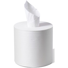 Metro Paper Centre-pull Paper Towel - 2 Ply - 7.8" x 8" - 600 Sheets/Roll - 2.50" (63.50 mm) Core - White - Embossed, Center Pull - For Multipurpose - 3600 / Carton