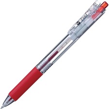 Pentel V-Feel Retractable Ballpoint Pens - 0.7 mm Pen Point Size - Retractable - Red - Clear Barrel - 1 Each