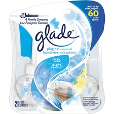 Glade Clean Linen Automatic Spray 2 Refills - Plug-in - Clean Linen - 30 Day - 2 / Pack