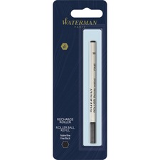 Waterman Fine Point Rollerball Pen Refill - Fine Point - Black Ink - 1 Each